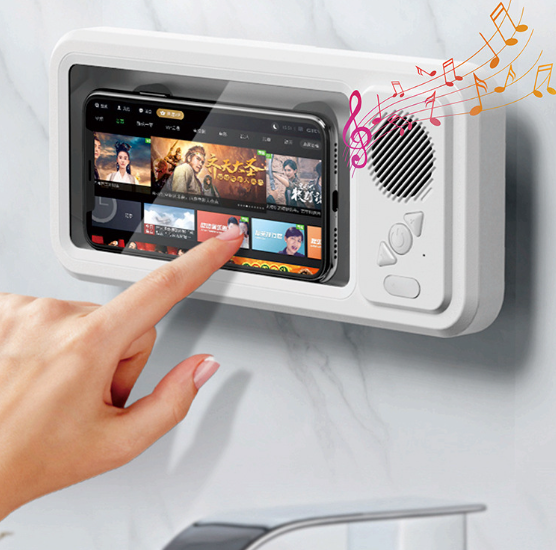 Altavoz Bluetooth Impermeable para Baño & Soporte para Teléfono